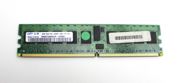 Samsung 2 GB (1x2GB) DDR2-667 reg PC2-5300P M393T5660QZA-CE6Q0   #312196