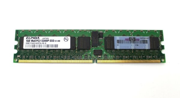 Elpida 1 GB (1x1GB) DDR2-667 reg PC2-5300P EBE10AD4AGFA-6E-E   #312199
