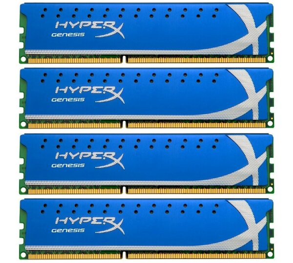 Kingston HyperX 16 GB (4x4GB) DDR3-1600 PC3-12800U KHX1600C9D3K2/8GX   #312393