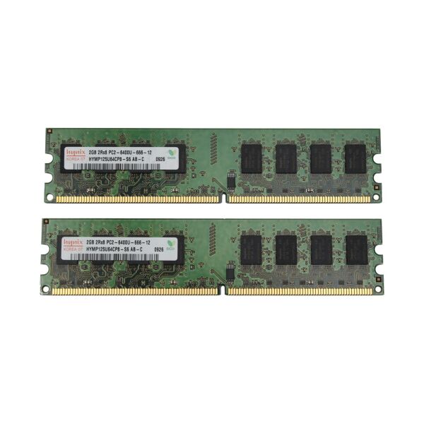 Hynix 4 GB (2x2GB) HYMP125U64CP8-S6 DDR2-800 PC2-6400U   #312410