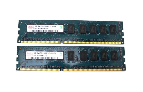 Hynix 2 GB (2x1GB) DDR3-1066 ECC PC3-8500E HMT112U7AFR8C-G7   #312513