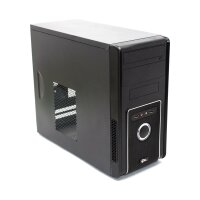 CSL Micro-ATX PC-Gehäuse MidiTower USB 2.0 schwarz...