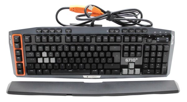 Logitech G710+ Gaming Keyboard LED Tastatur USB, DE schwarz   #313078