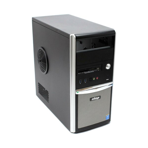 Micro-ATX PC-Gehäuse MidiTower USB 3.0 Kartenleser schwarz   #313108