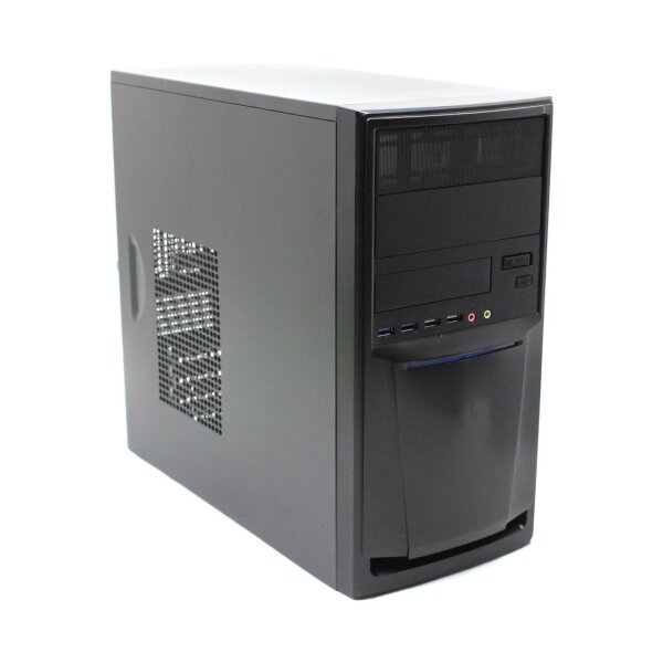 Micro-ATX PC-Gehäuse MidiTower USB 3.0 schwarz   #313180