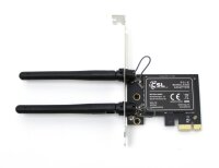 CSL WLAN-Adapter (303752) 802.11a/b/g/n 300 Mbps PCI-E x1...
