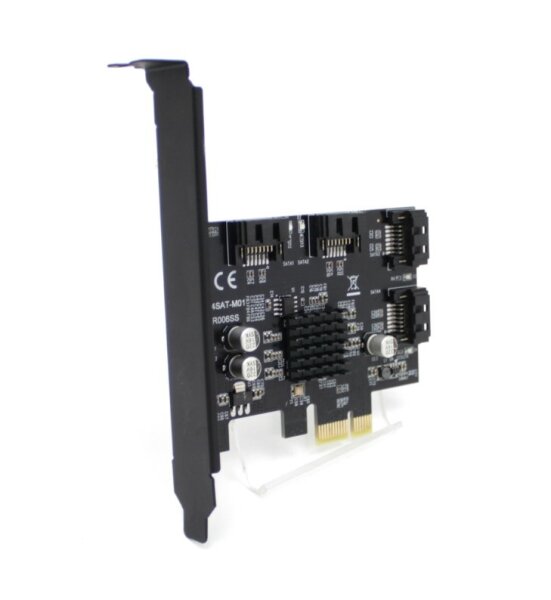 4-Port SATA-Controller SATA-III 6Gb/s  PCI-E x1   #313503