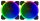 2er Set RGB, LED Gehäuselüfter PC-Lüfter, FAN, Lüfter 120mm x 120mm   #313515