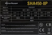 Sharkoon SHA450-8P ATX Netzteil 450 Watt   #313525