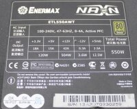 Enermax NAXN82+ ADV 550W ATX power supply 550 Watt 80+   #313567