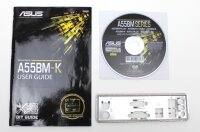 ASUS A55BM-K - manual - i/o-shield - CD-ROM with drivers...