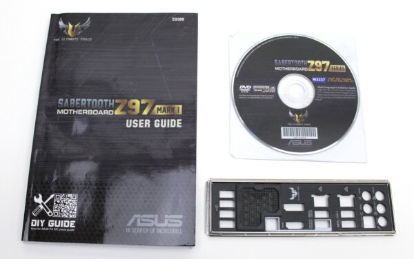 ASUS TUF Sabertooth Z97 Mark 1 - Handbuch - Blende - Treiber CD   #313736