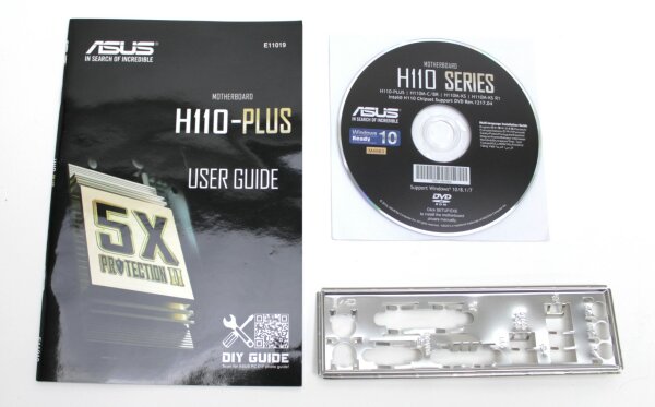 ASUS H110-PLUS - manual - i/o-shield - CD-ROM with drivers   #313822