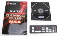 MSI X470 Gaming Plus Max - Handbuch - Blende - Treiber CD...