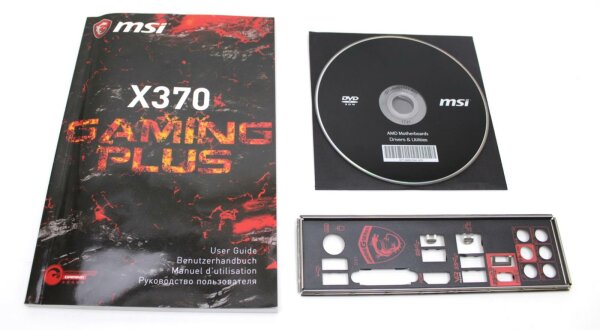 MSI X370 Gaming Plus - Handbuch - Blende - Treiber CD   #313874