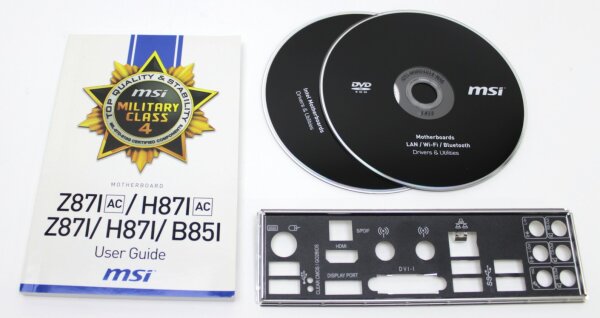MSI H87I AC - Handbuch - Blende - Treiber CD   #313884