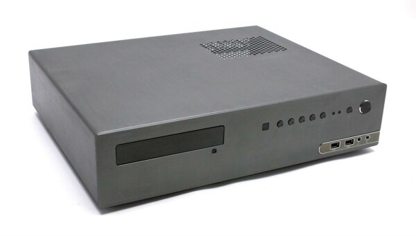 MS-Tech MC-1200AN MediaCenter Micro-ATX PC case Desktop USB 2.0 titan #314105