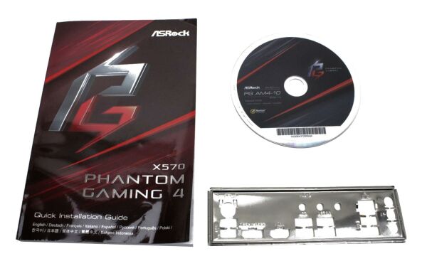 ASRock X570 Phantom Gaming 4 - Handbuch - Blende - Treiber CD    #314197