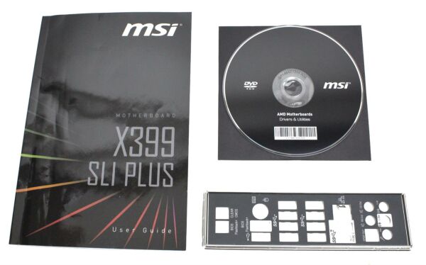 MSI X399 SLI Plus - Handbuch - Blende - Treiber CD    #314452