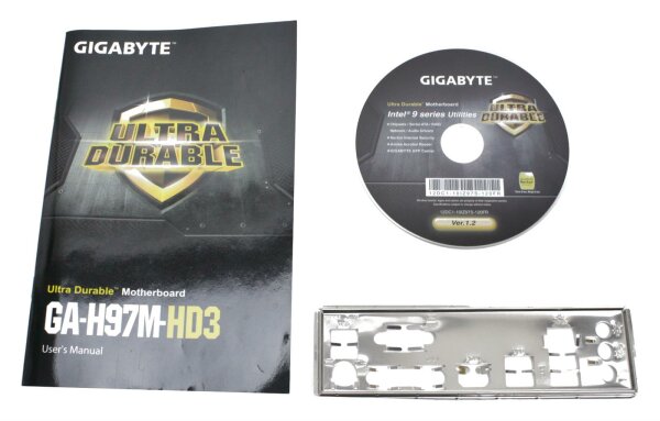 Gigabyte GA-H97M-HD3 - Handbuch - Blende - Treiber CD    #314454