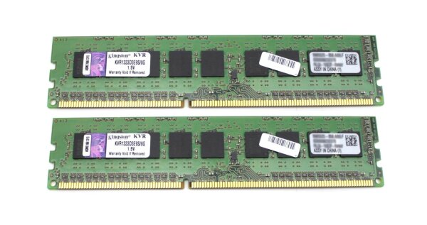 Kingston 16 GB (2x8GB) DDR3-1333 ECC PC3-10600E KVR1333D3E9S/8G   #314547