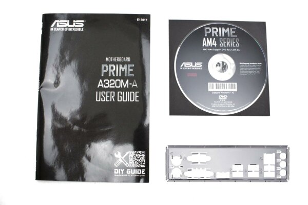 ASUS Prime A320M-A - manual - i/o-shield - CD-ROM with drivers    #314664
