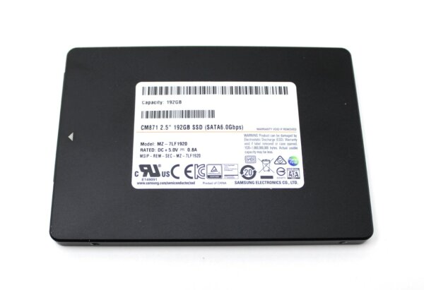Samsung CM871 192 GB 2,5 Zoll SATA-III 6Gb/s MZ-7LF1920 SSD   #314903