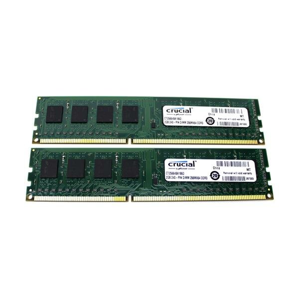 Crucial 4 GB (2x2GB) CT25664BA186D DDR3-1866 PC3-14900U   #315093