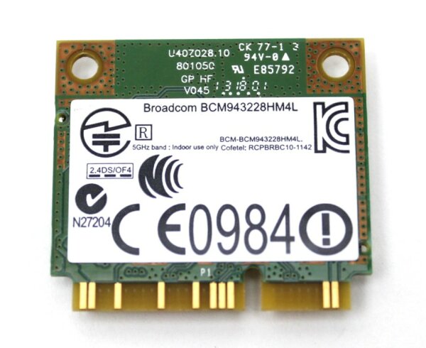 Dell CN-03676J Broadcom BCM943228HM4L WLAN-Card Mini-PCI-Express #315437
