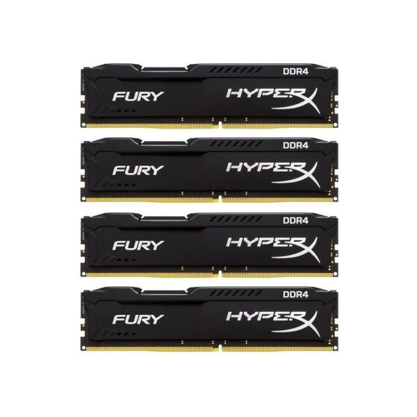 Kingston HyperX Fury 16 GB (4x4GB) DDR4-2666 PC4-21300U HX426C15FBK2/8   #316460