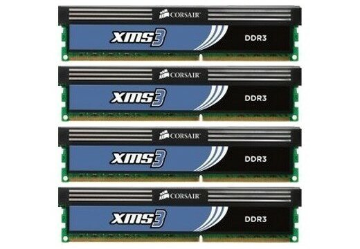 Corsair XMS3 8 GB (4x2GB) CMX2GX3M1A1333C9 DDR3-1333 PC3-10600U   #316526