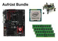 Bundle MSI Z97 GAMING 3 + Intel Core i3 i5 i7 CPU + 4GB...