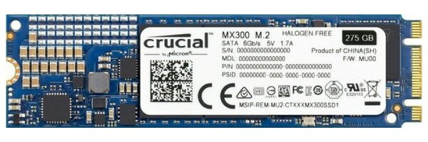 Crucial MX300 275 GB M.2 2280 AHCI CT275MX300SSD4 SSM   #316969