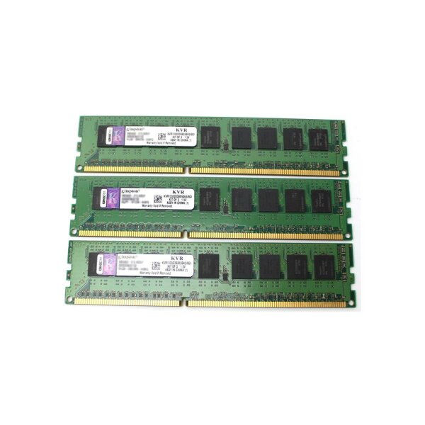 Kingston 6 GB (3x2GB) DDR3-1333 ECC PC3-10600E KVR1333D3S8E9SK3/6GI   #318189