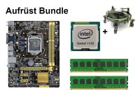 Bundle ASUS H81M-E + Intel Core i3 i5 i7 CPU + 4GB bis...