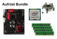 Bundle MSI Z87-G43 Gaming + Intel Core i3 i5 i7 CPU + 4GB...