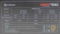 Sharkoon WPM700 Bronze 700W ATX Netzteil 700 Watt 80+...