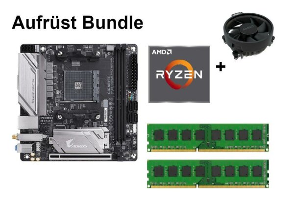 Bundle Gigabyte B450 I AORUS Pro WIFI + AMD RYZEN 3 5 7 CPU + 8GB to 32GB RAM