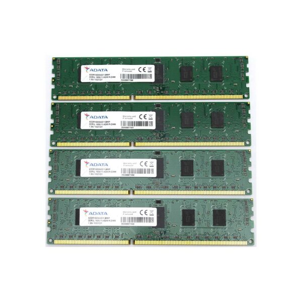 ADATA 16 GB (4x4GB) DDR3L-1600 reg PC3L-12800R ADDR1600W4G11-BMIP   #320729