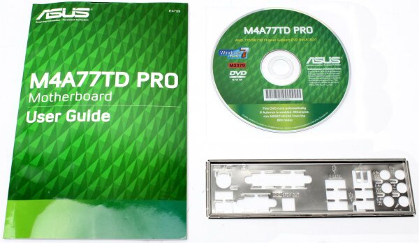 ASUS M4A77TD Pro - Handbuch - Blende - Treiber CD    #320929