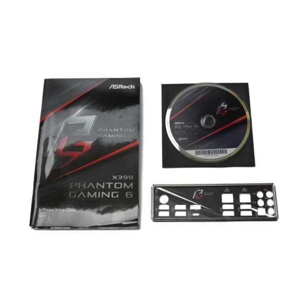 ASRock X399 Phantom Gaming 6 - Handbuch - Blende - Treiber CD    #321195