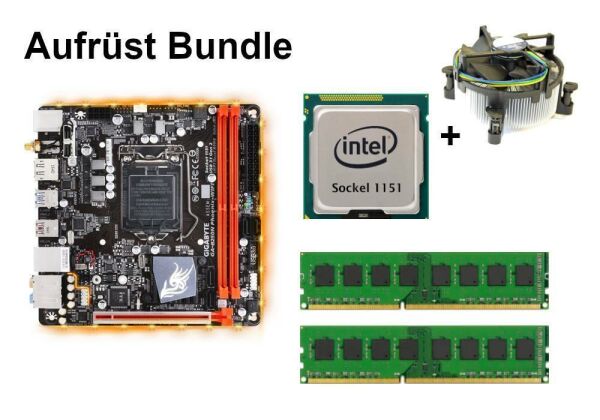 Bundle Gigabyte GA-B250N Phoenix-WiFi + Intel Core i3 + 8GB - 32GB RAM