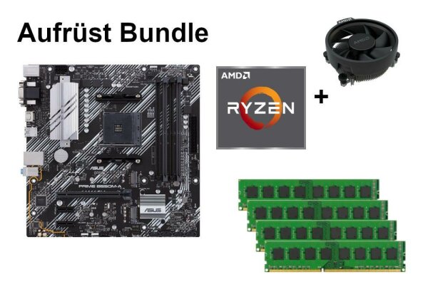 Bundle ASUS Prime B550M-A + AMD Ryzen 3 / Ryzen 5 + 8GB - 32GB RAM