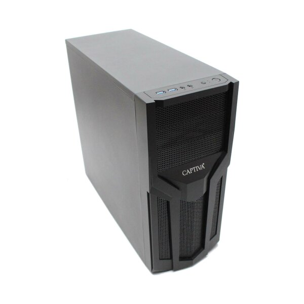 Captiva ATX PC-case MidiTower USB 3.0 black   #322028