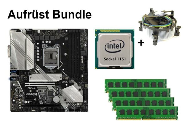 Bundle ASRock B365M Pro4 + Intel Core i5 + 8GB - 32GB RAM