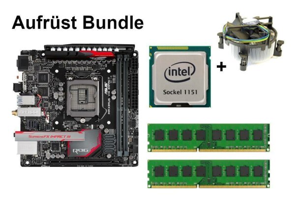 Bundle ASUS Maximus VIII Impact + Intel Core i7 + 8GB - 32GB RAM