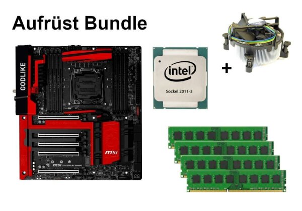 Bundle MSI X99A GODLIKE GAMING + Intel Xeon E5 + 8GB - 64GB RAM