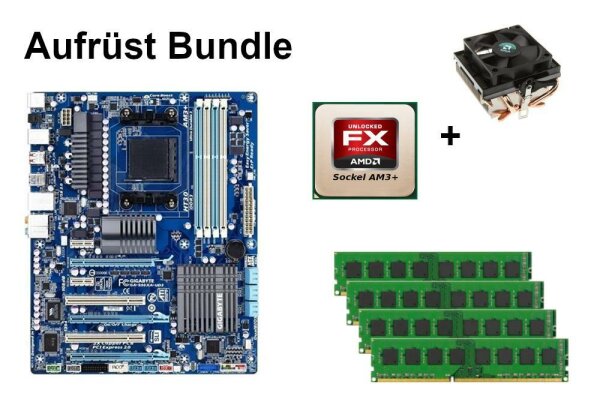 Bundle Gigabyte GA-990XA-UD3 Rev.1.1 + AMD FX-processor + 8GB - 32GB RAM