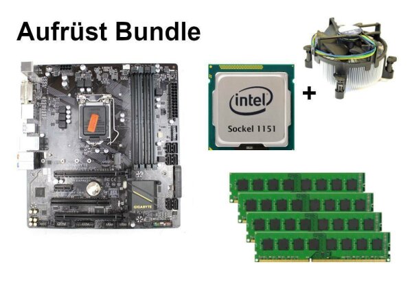 Bundle Gigabyte GA-B250M-D3P + Intel Core i5 + 8GB - 32GB RAM