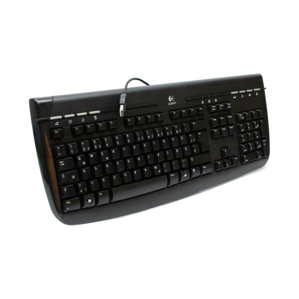 Logitech Internet 350 Keyboard Tastatur USB DE schwarz   #323088